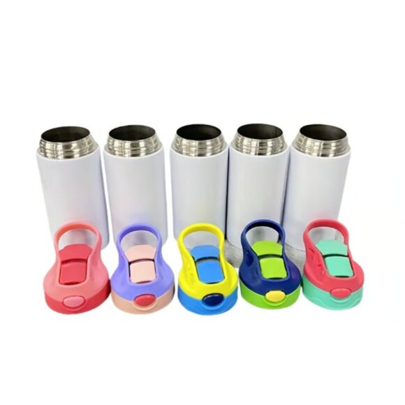 Insulated Kids Stainless Steel Sippy Cup Tumbler 12-Oz - Red-Green - Picture 2 of 2